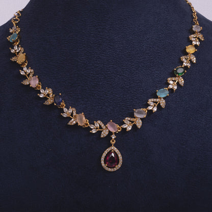 Vibrant Multi-Colored Stone Handcrafted Fashion Jewelry Suite