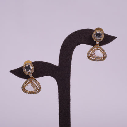 The Aura Suite – Handcrafted American Diamond Necklace & Earring Set