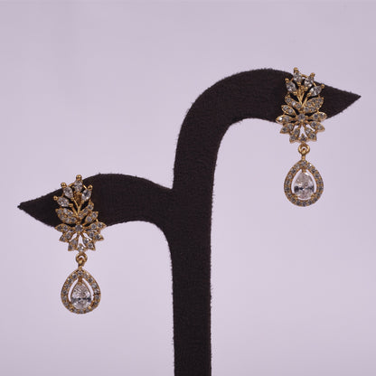 Chandrika Royal Bloom American Diamond Necklace Set