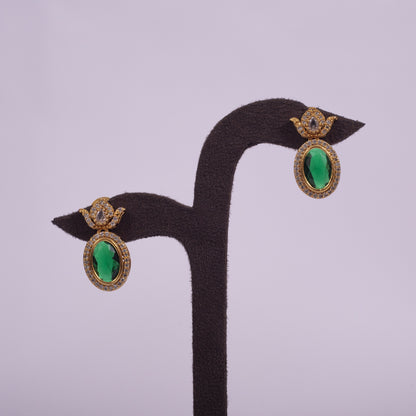 Ananya Emerald Glow Necklace Set