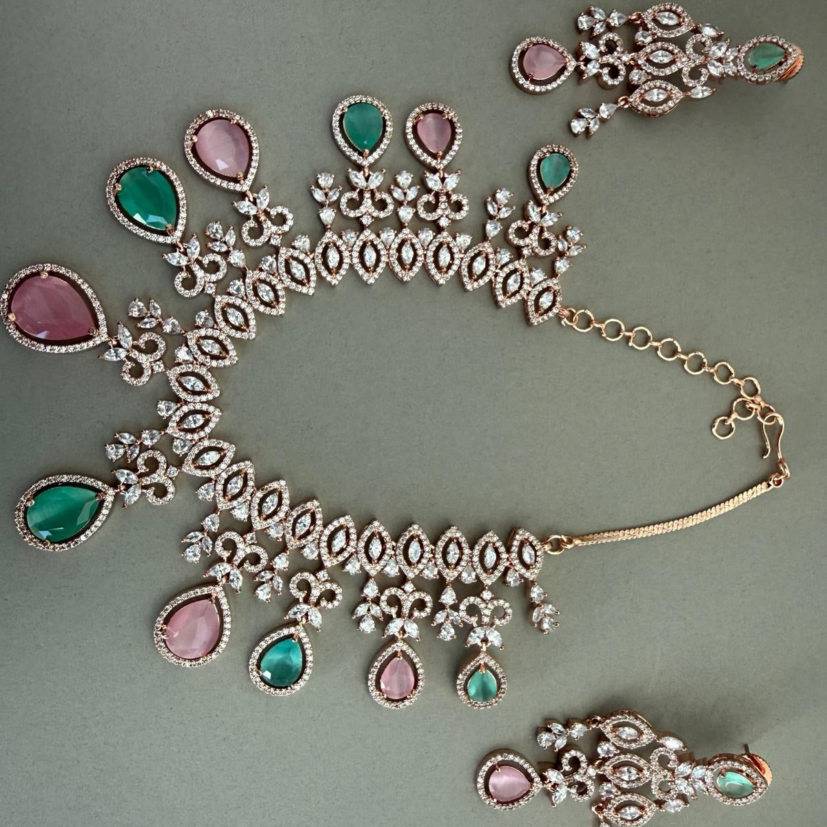 Pink and Green Stones