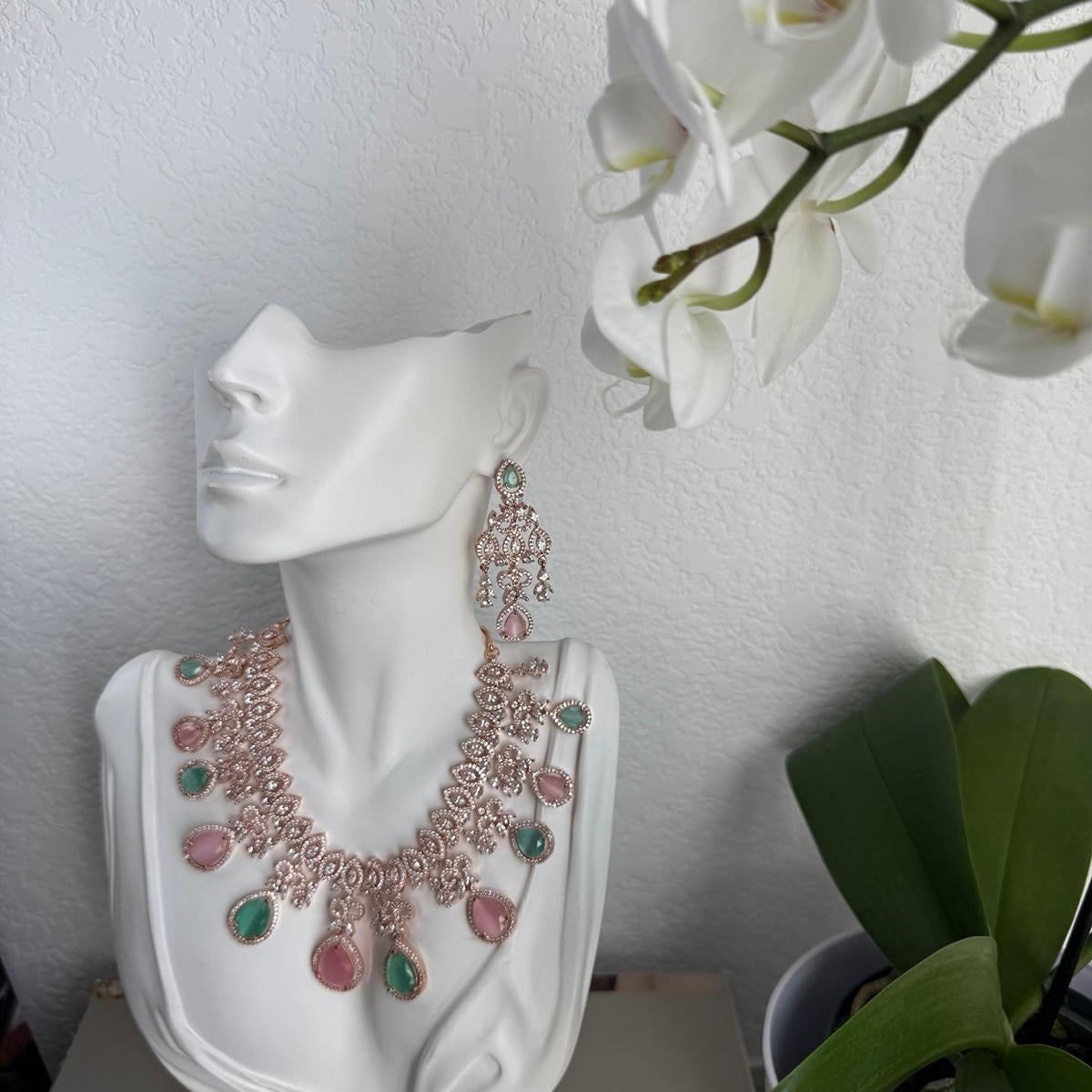 Pink and Green Stones