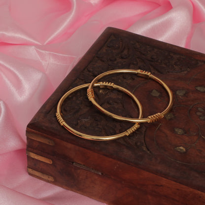 Charlotte Handcrafted gold tone bracelet