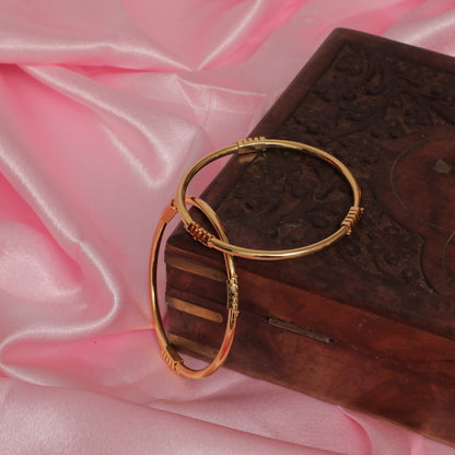 Charlotte Handcrafted gold tone bracelet