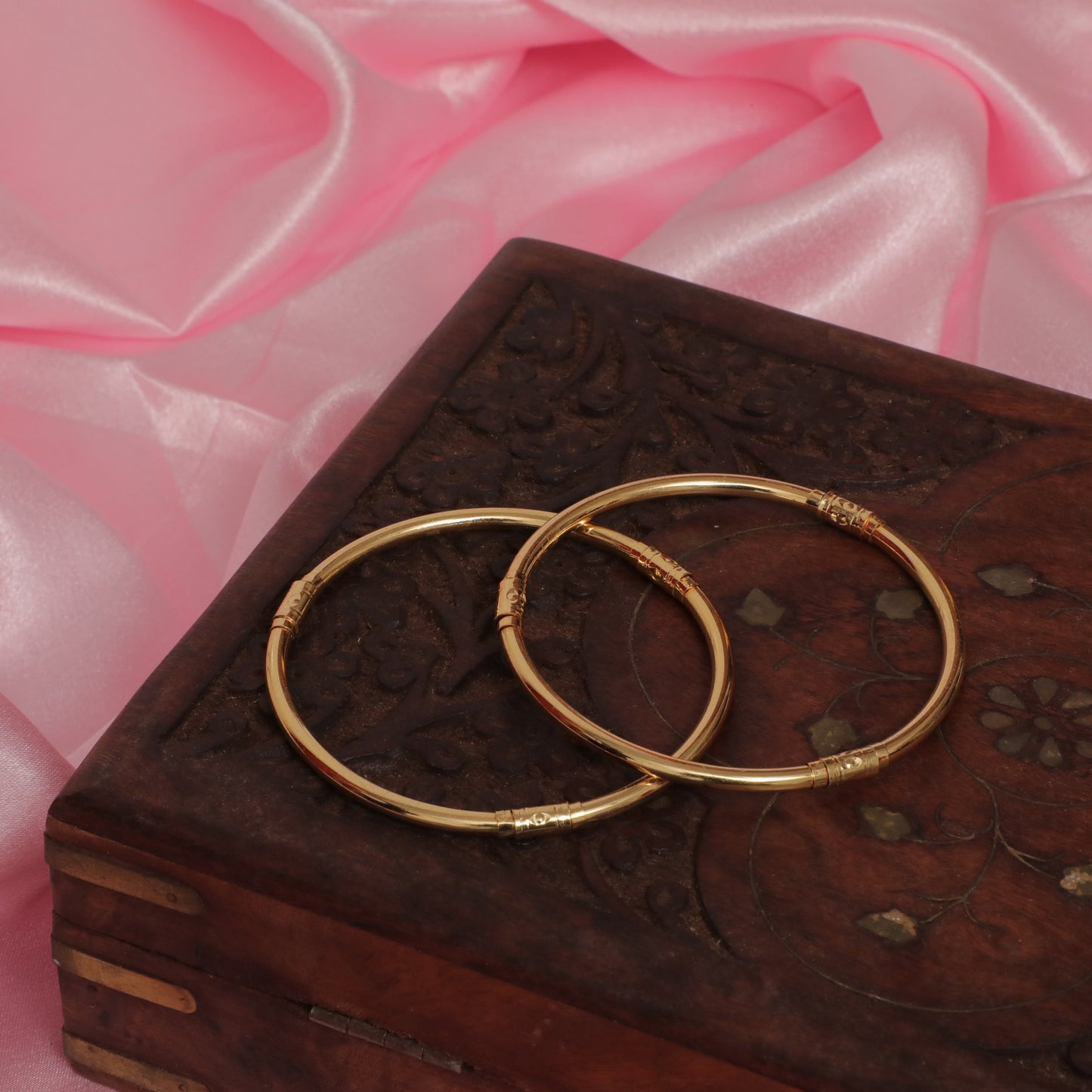 Mia Handcrafted gold tone industrial bracelet