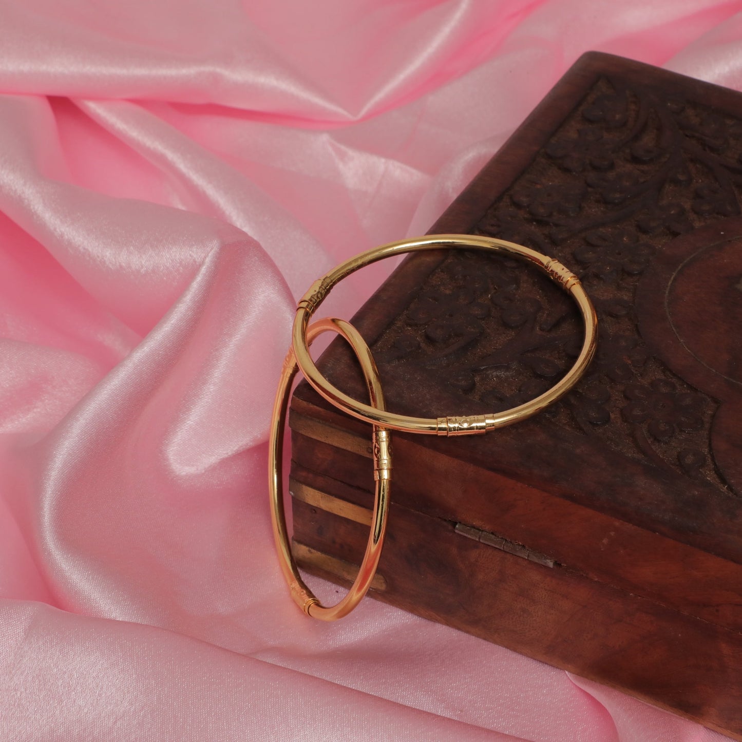 Mia Handcrafted gold tone industrial bracelet