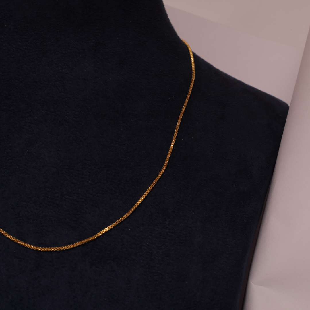 Classic Fine Gold Box Link Chain