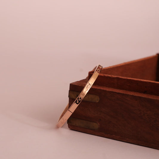 Emily engraved handcrafted bangles