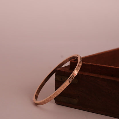 Nivi engraved handcrafted bangle