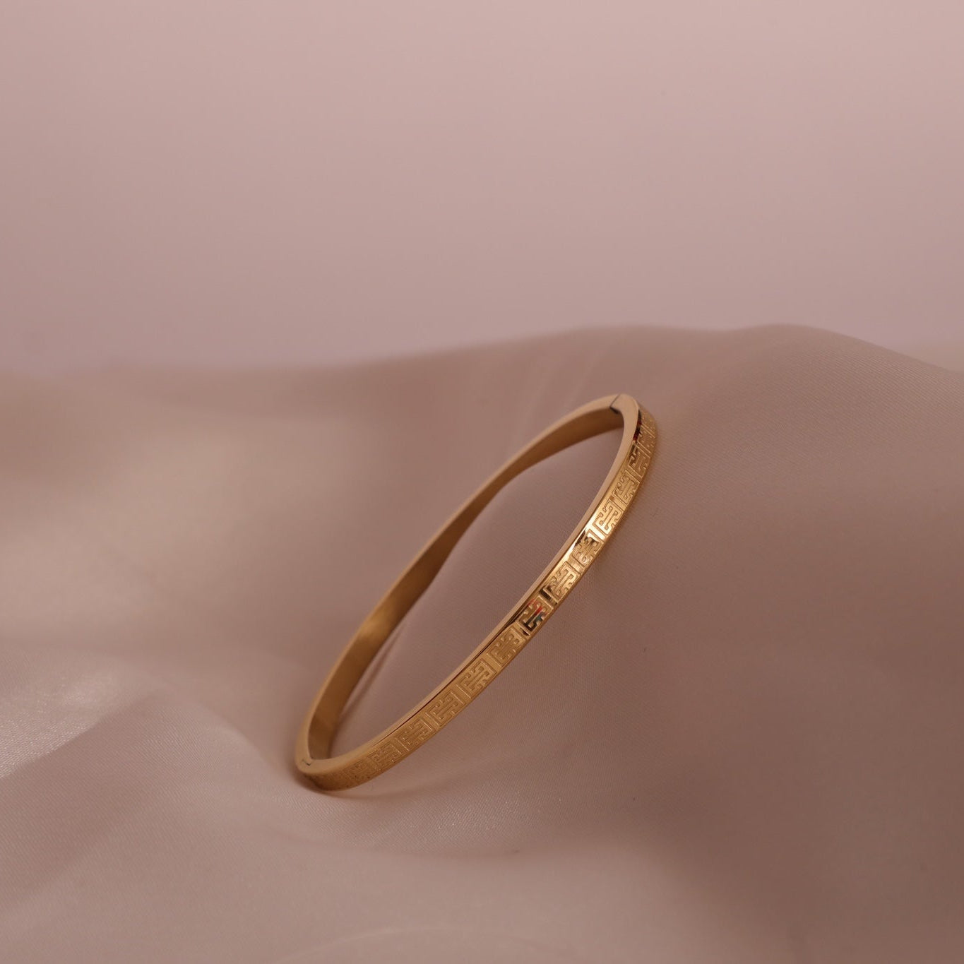 Nivi engraved handcrafted bangle