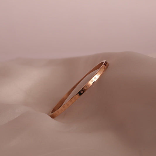 Olivia star crusted handcrafted bangle