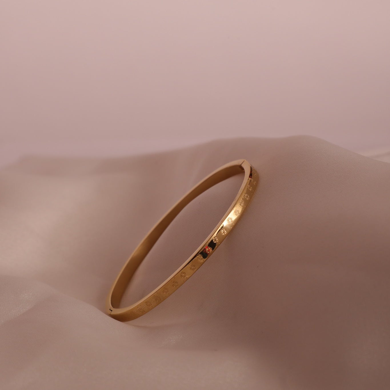 Olivia star crusted handcrafted bangle