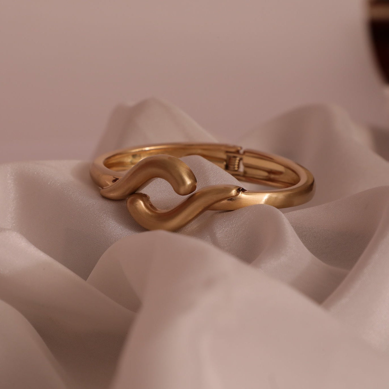 Lily Handcrafted Bracelet in Gold Tone