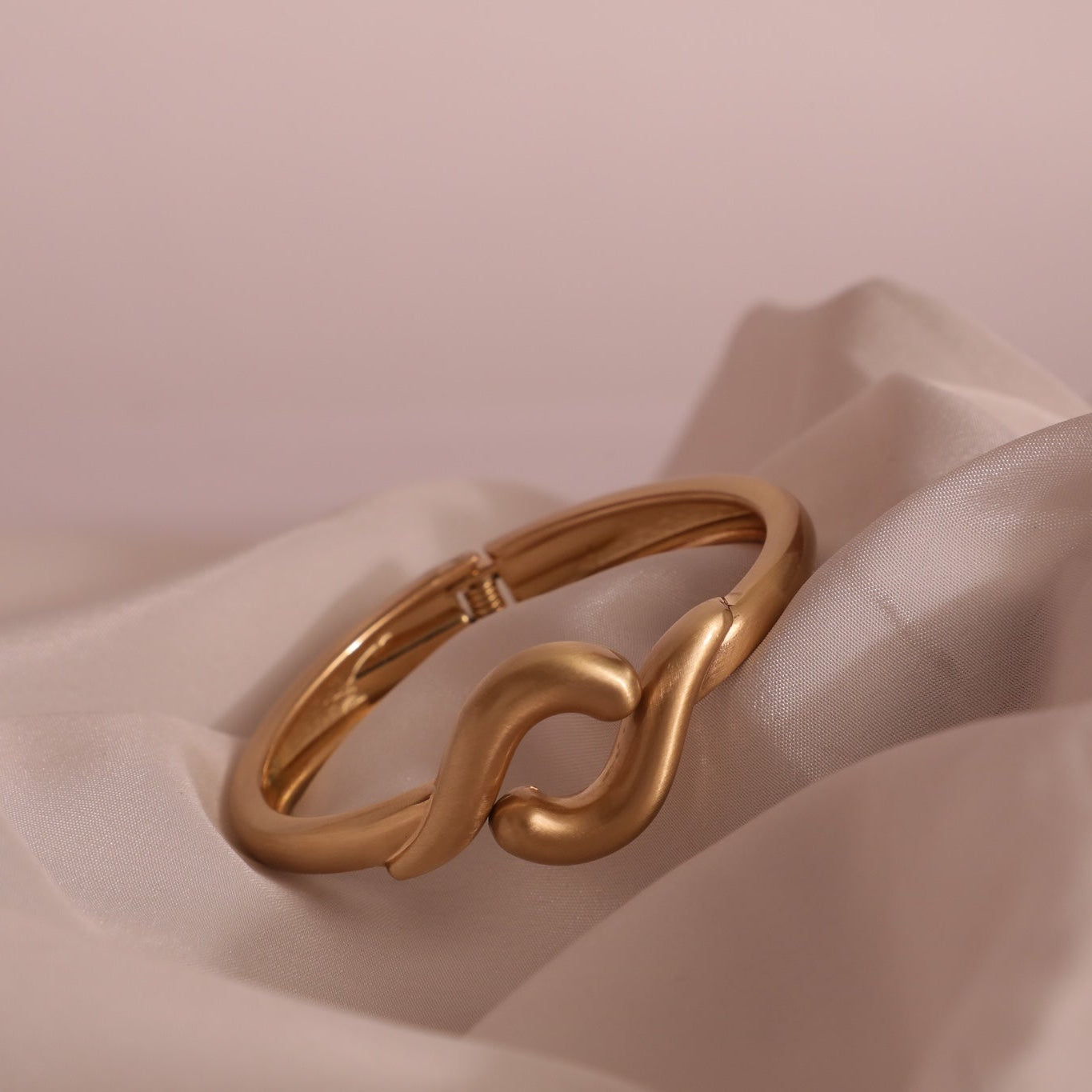 Lily Handcrafted Bracelet in Gold Tone