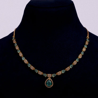 Emerald Radiance: The Teal teardrop Ensemble