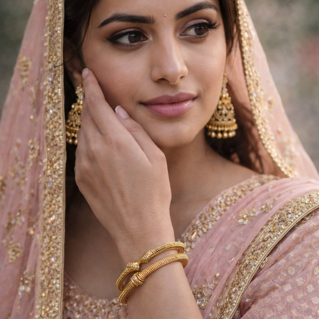 Sonia Handcrafted Bracelet in gold tone