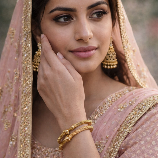 Sonia Handcrafted Bracelet in gold tone