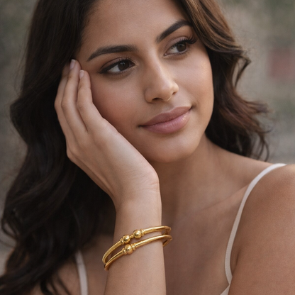 Ava Handcrafted Chic Gold tone bracelet